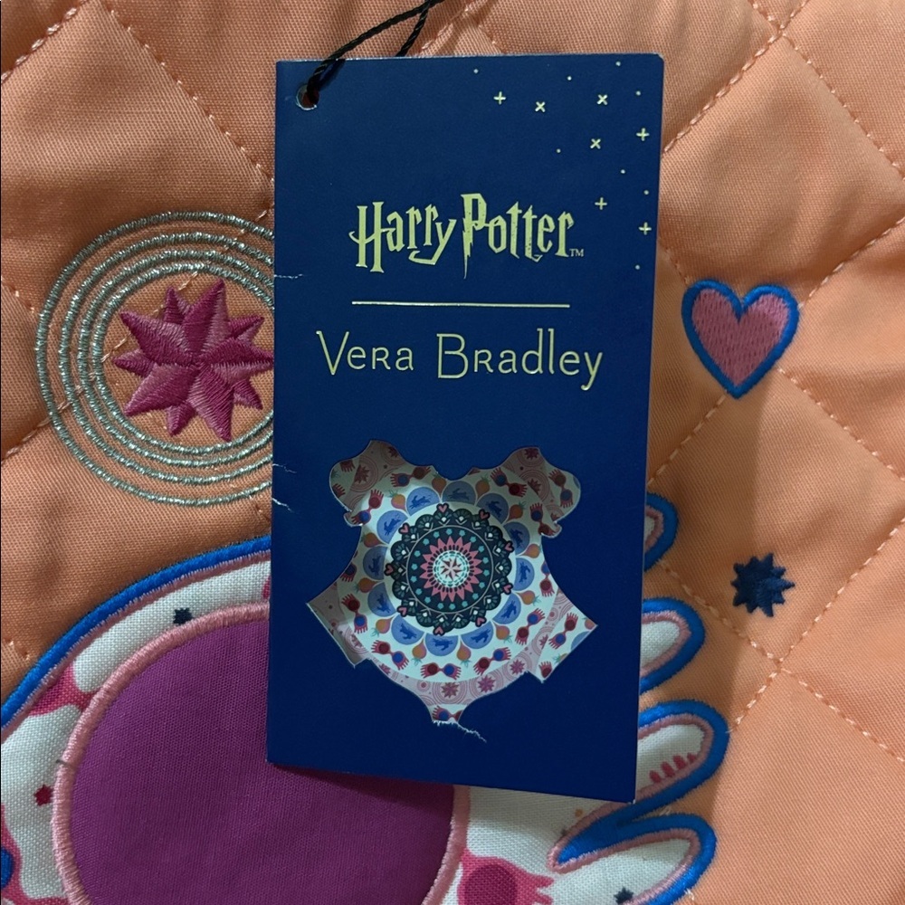 NWT Vera Bradley Harry Potter Luna’s Medallion Small Quilted Vera Tote Bag - Picture 4 of 7